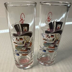 Ed Hardy Skull Design Shot Glasses